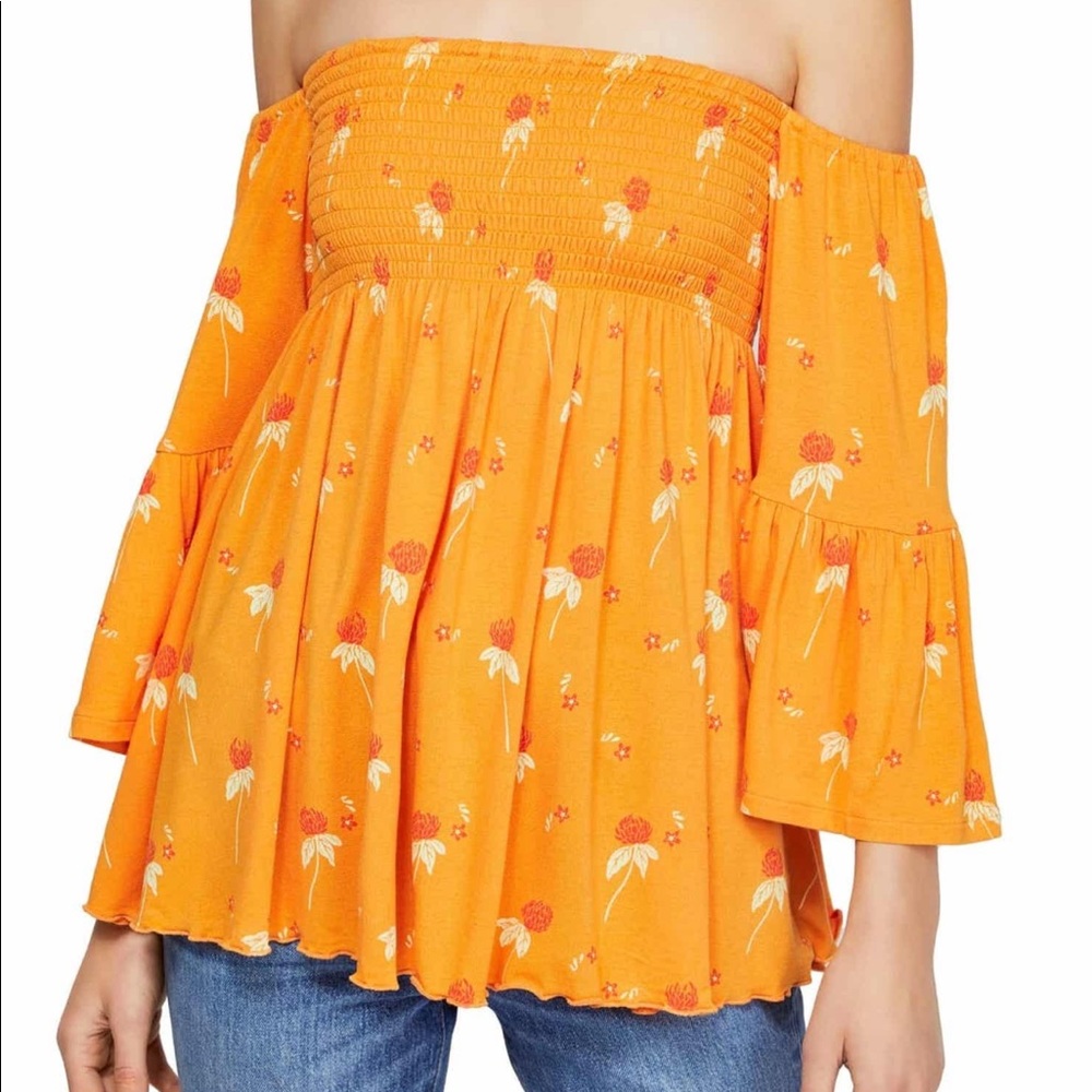 Free People Lana tunic in Golden Poppy